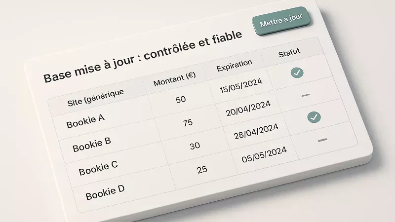 Base de données des codes promo vérifiés quotidiennement
